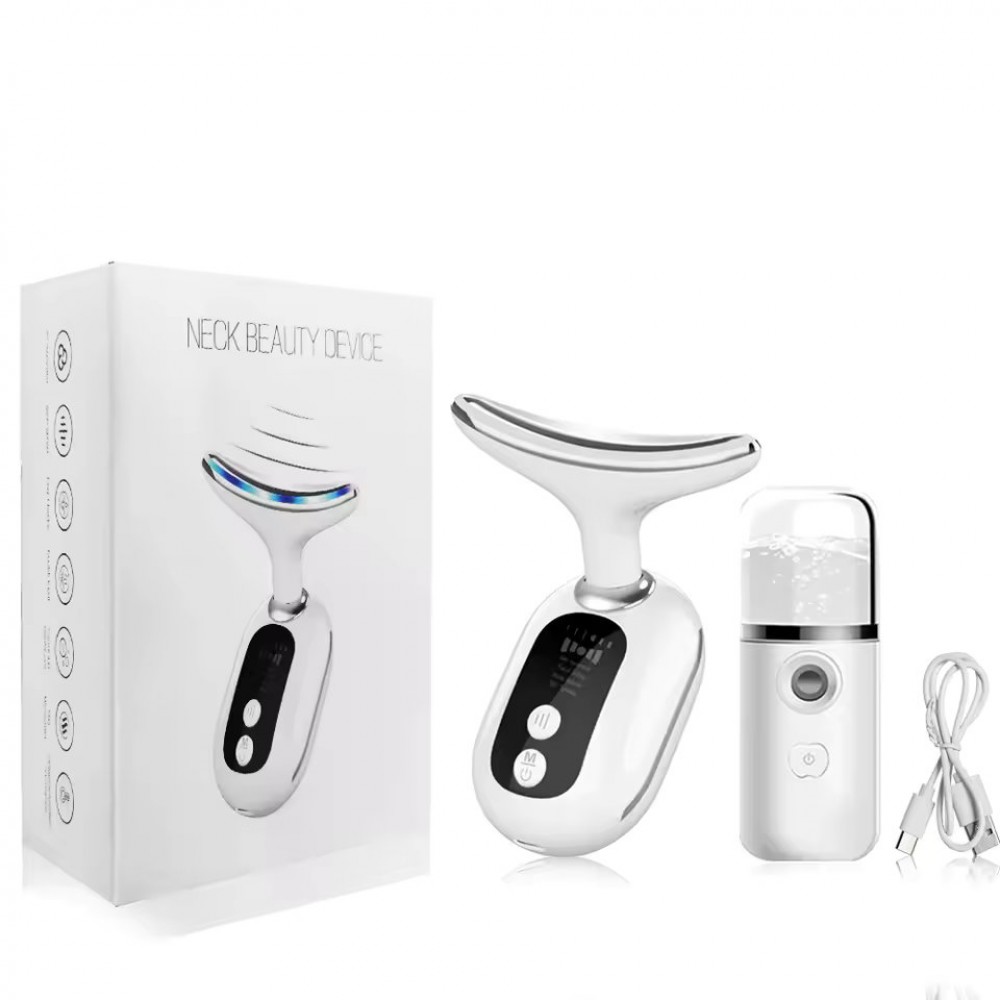 Facial Massager EMS Facial Microcurrent Neck Face Lifting Massager Red Light Therapy Anti-aging Massager Skin Tightening Device