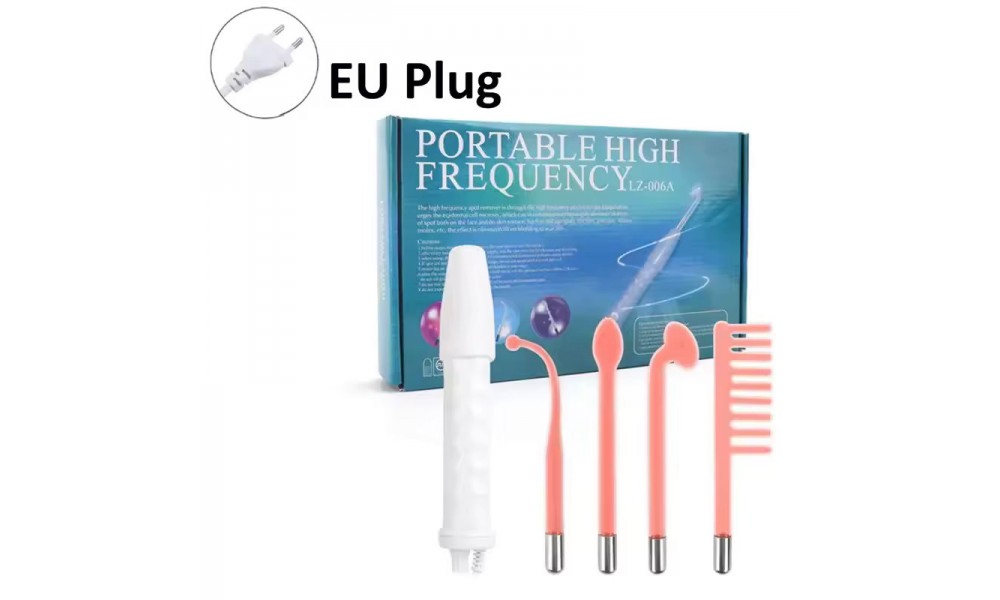 4 In 1 Handheld Electric For Face Skin Beauty Tools Portable High Frequency Facial Therapy Wand Acne Treatment Machine Neon Wand